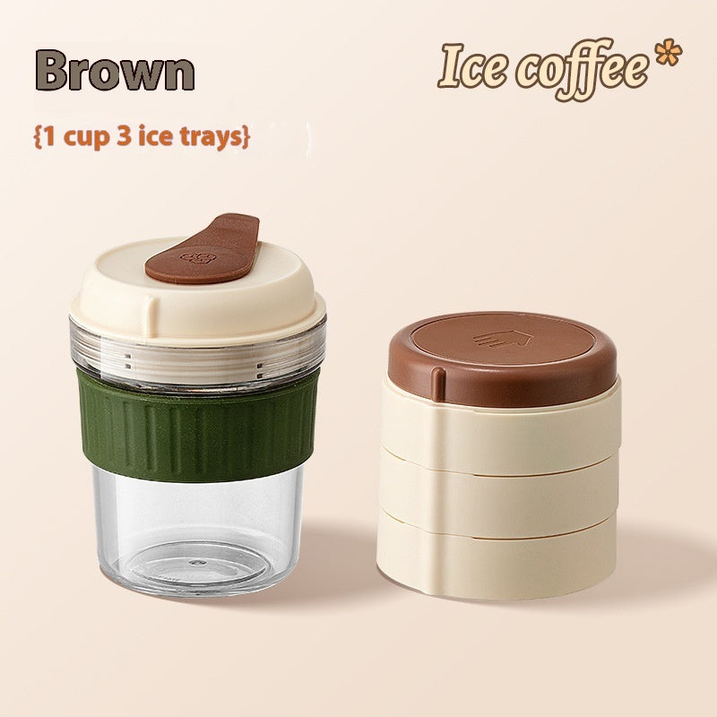 500ML Iced Coffee Cup – Portable Bottle for Office, Camping, and Travel