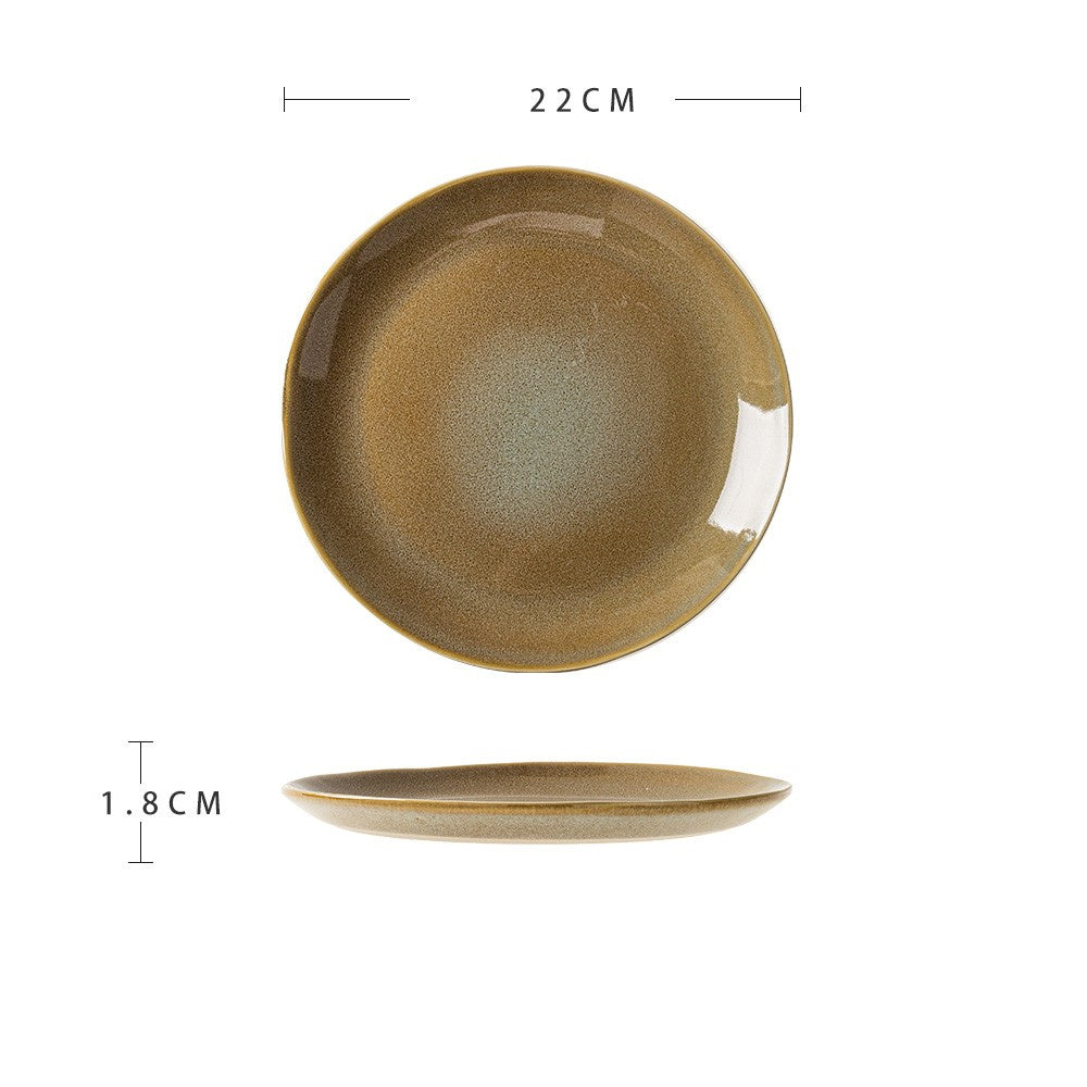 Ceramic Dinner Plate – Advanced Micro-Flaw Texture, Stylish Tableware