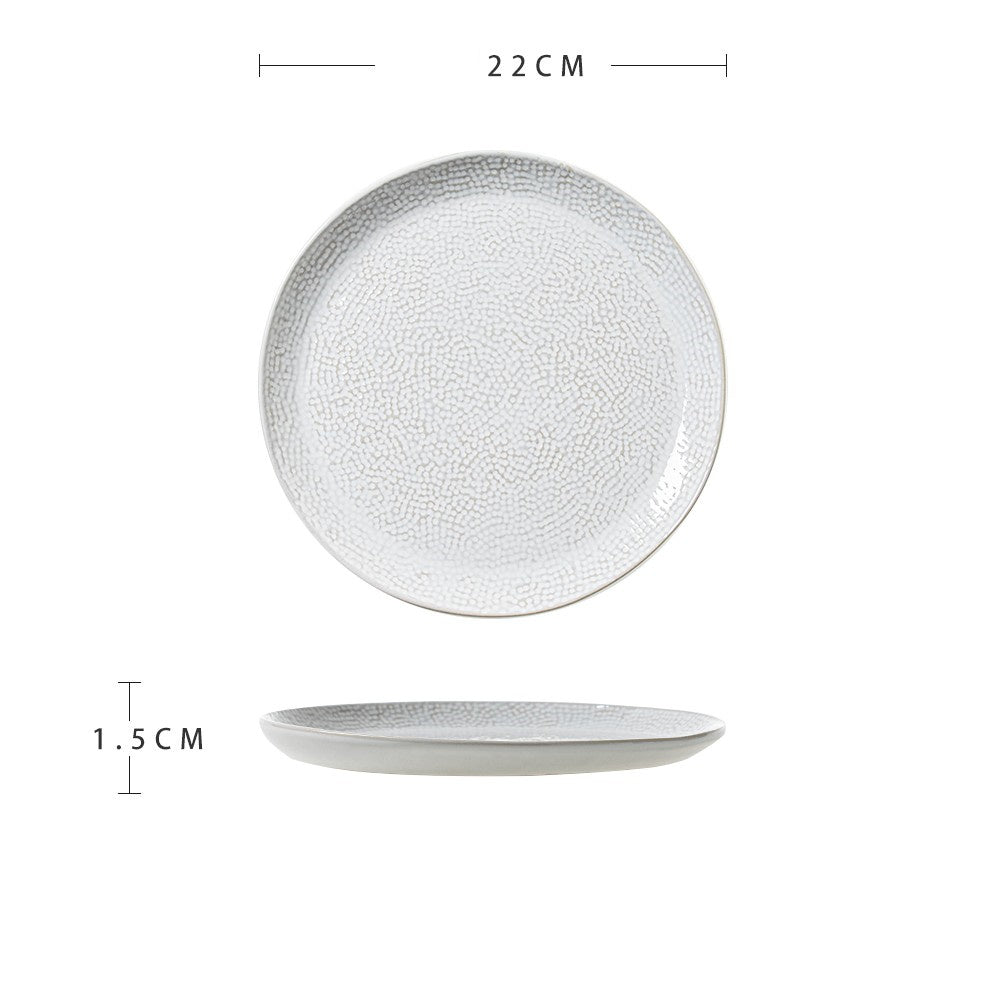 Ceramic Dinner Plate – Advanced Micro-Flaw Texture, Stylish Tableware