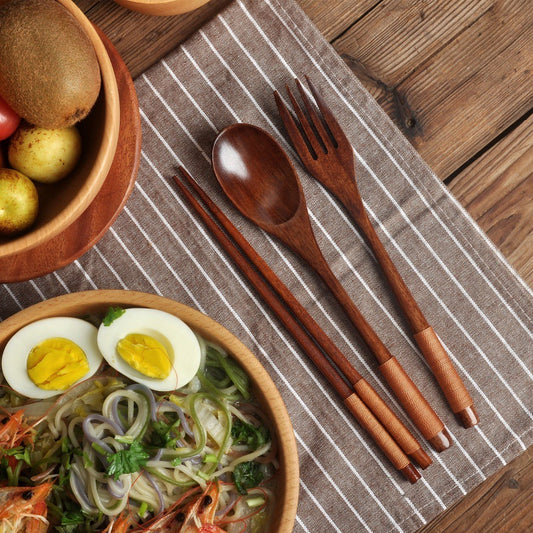 Long Handle Couple Spoon & Chopsticks – Portable Tableware Set