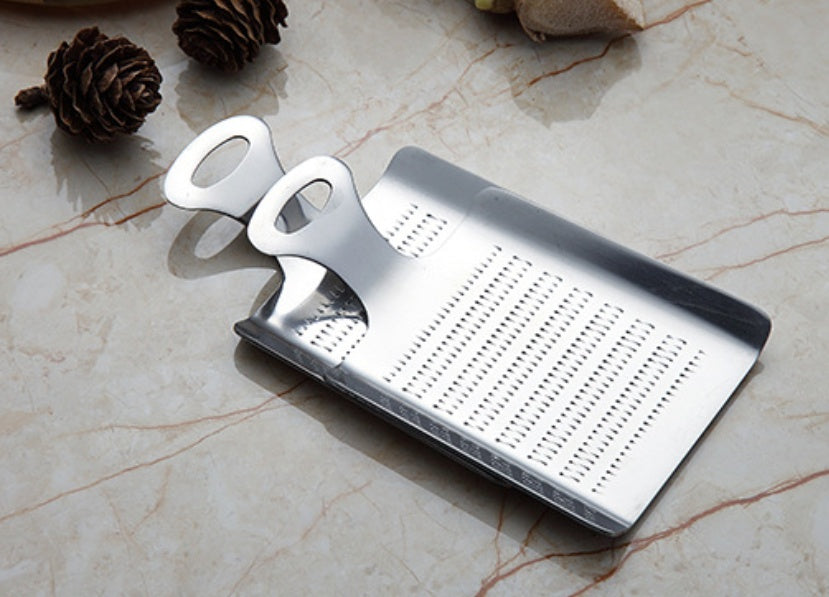 Stainless Steel Kitchen Garlic Press – Manual Masher for Home Cooking