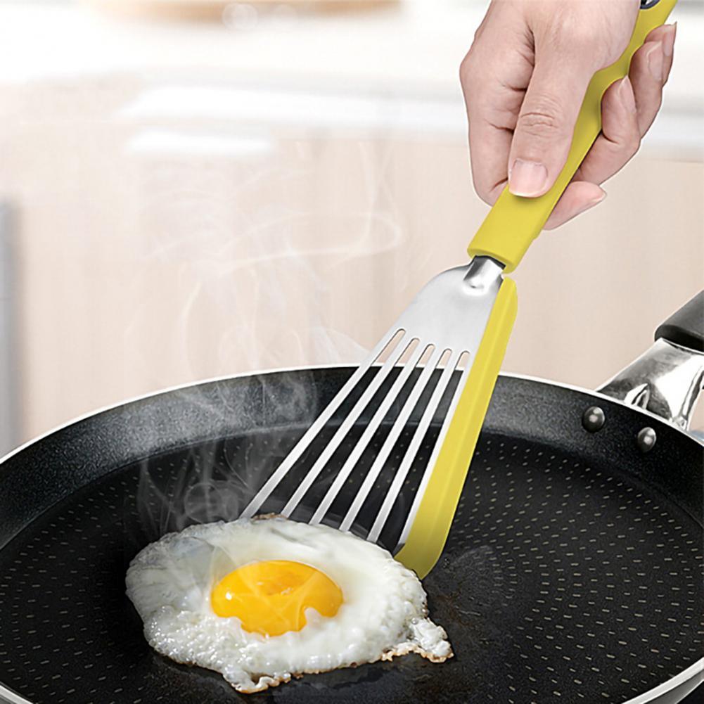 Nonstick Fish Spatula – Thin Slotted Silicone Turner for Cooking