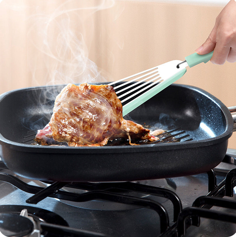 Nonstick Fish Spatula – Thin Slotted Silicone Turner for Cooking