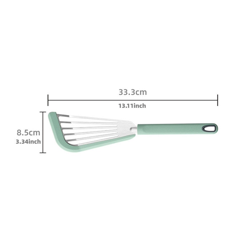 Nonstick Fish Spatula – Thin Slotted Silicone Turner for Cooking