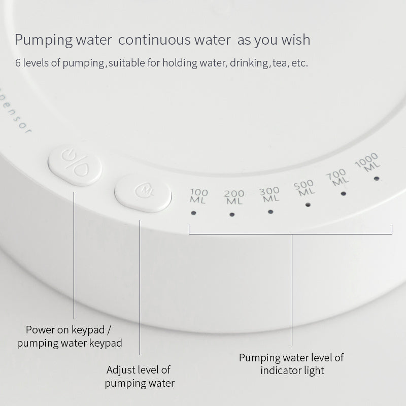 Automatic Water Bottle Dispenser – Electric Gallon Pump for Desk or Home