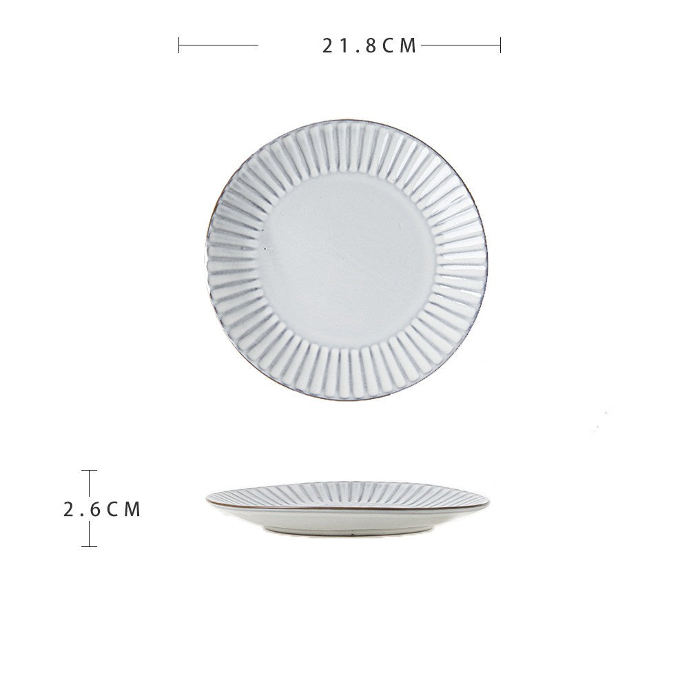 Ceramic Dinner Plate – Advanced Micro-Flaw Texture, Stylish Tableware
