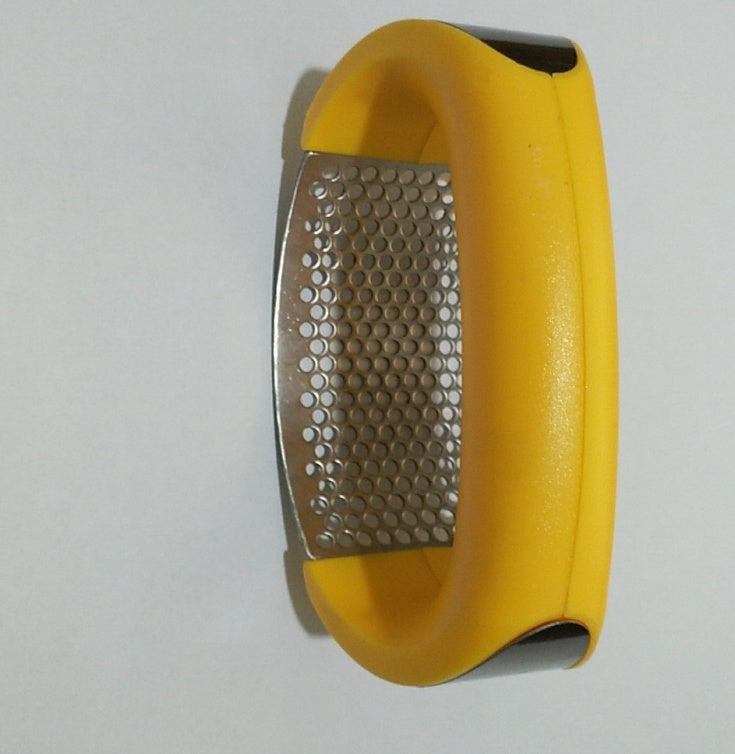 Stainless Steel Kitchen Garlic Press – Manual Masher for Home Cooking