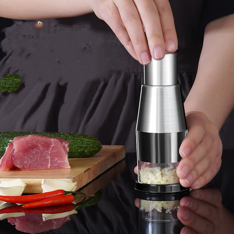 Garlic Crusher & Onion Chopper – Manual Vegetable Press