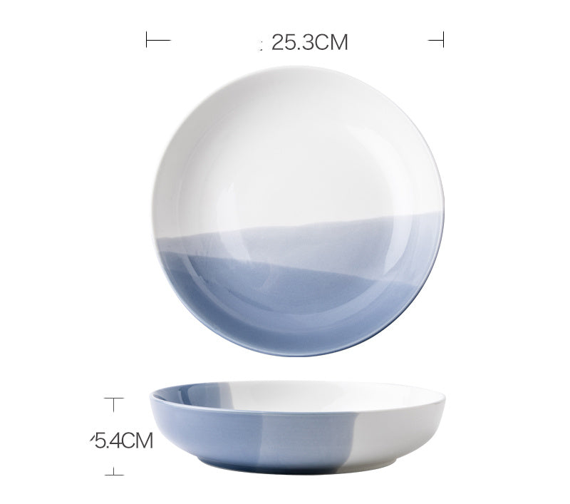 Deep Ceramic Vegetable Bowl – Nordic Style Serving Dish