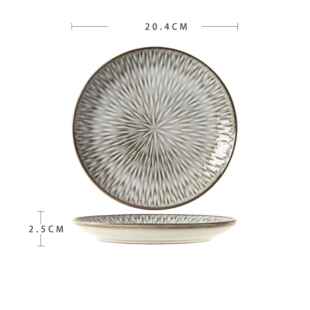 Ceramic Dinner Plate – Advanced Micro-Flaw Texture, Stylish Tableware