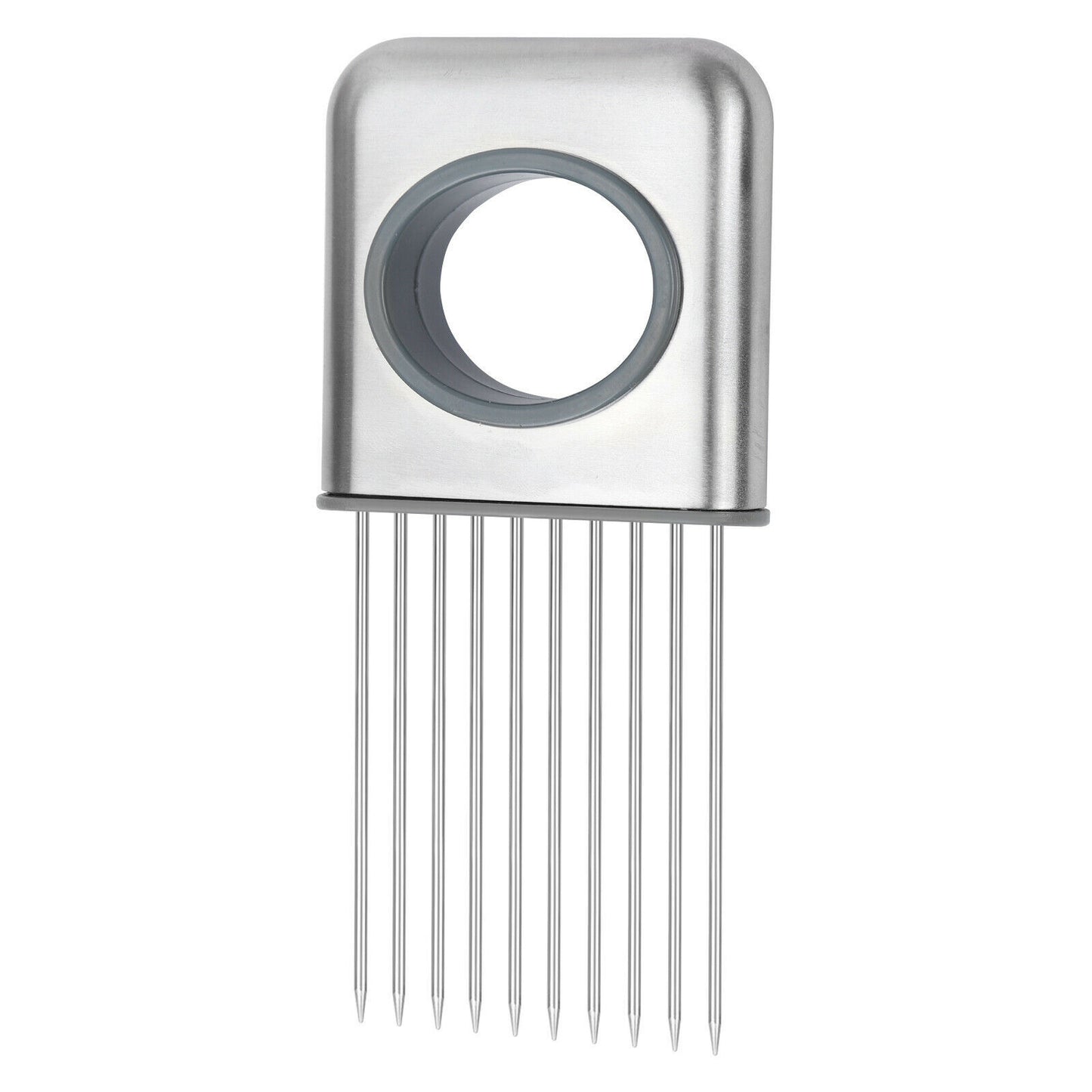 Vegetable Slicer Tool – Onion & Tomato Holder, Stainless Steel
