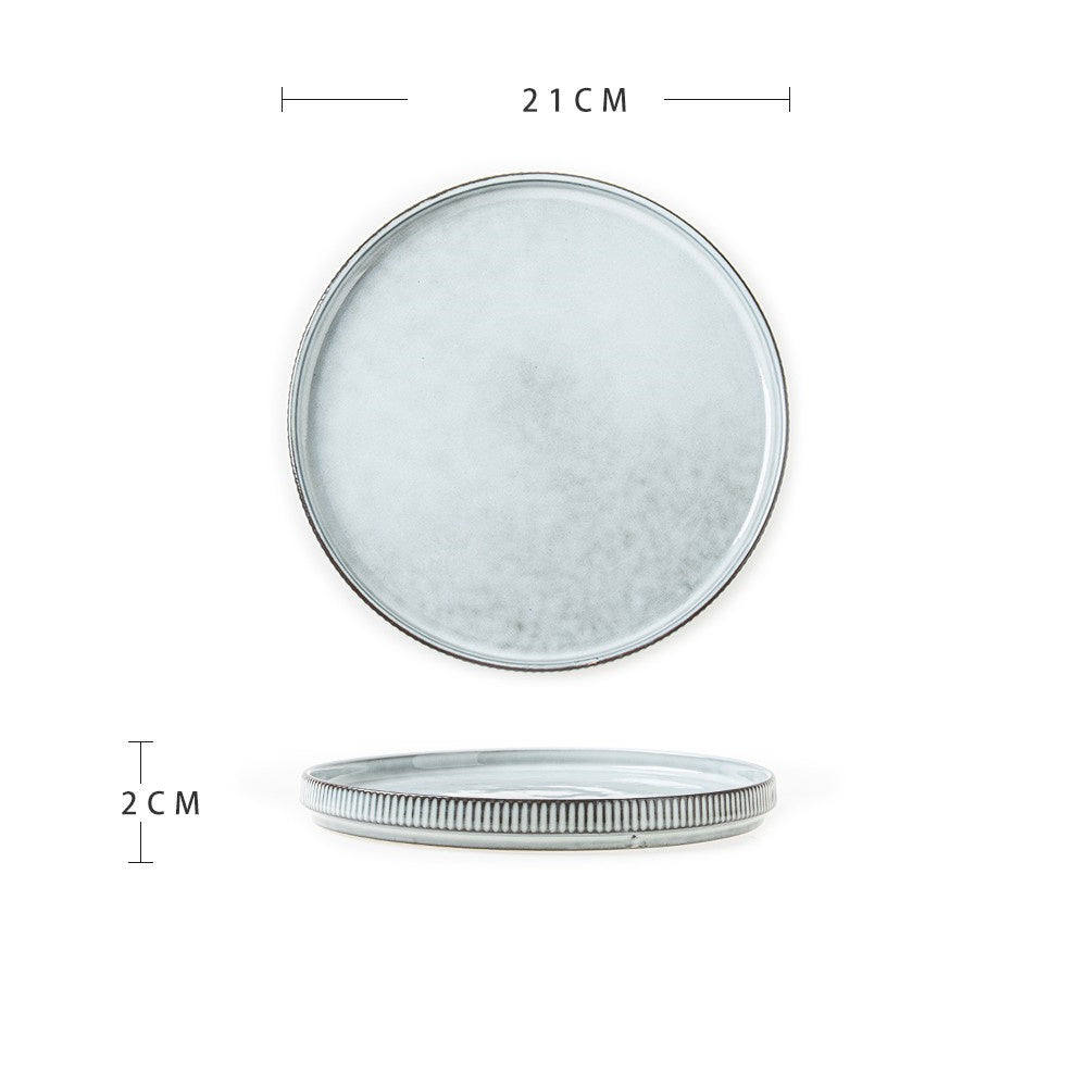 Ceramic Dinner Plate – Advanced Micro-Flaw Texture, Stylish Tableware